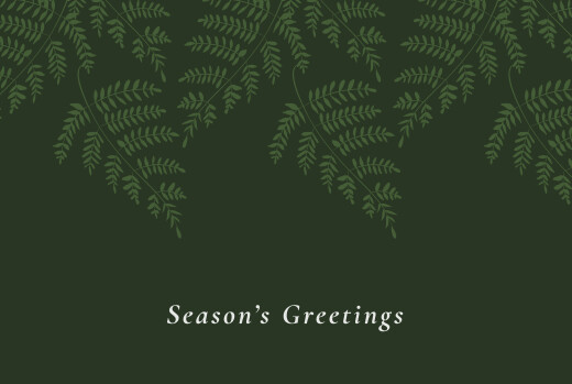 Business Christmas Cards Forever Ferns Green - Page 1