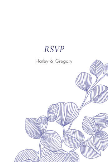 RSVP Cards Everlasting Eucalyptus Blue - Front