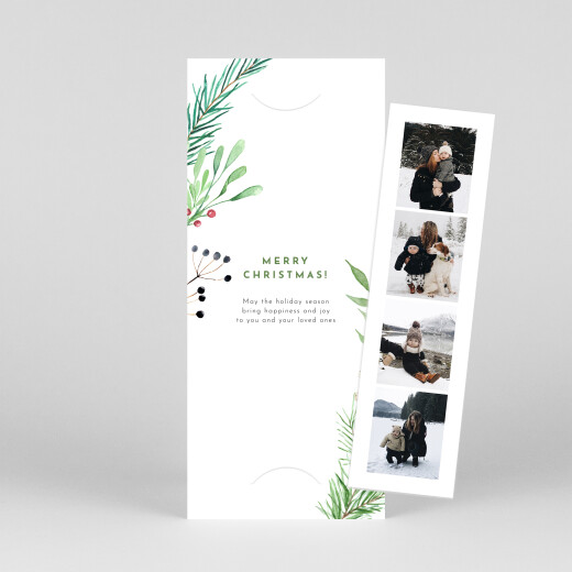 Christmas Cards Festive Season (Bookmark) Green - View 1