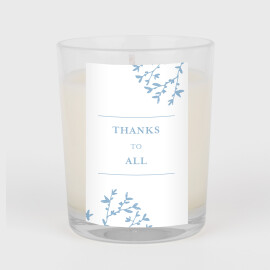 Wedding Favour Stickers Reflections Blue