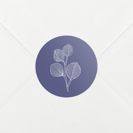 Wedding Envelope Stickers Everlasting Eucalyptus Blue - View 1