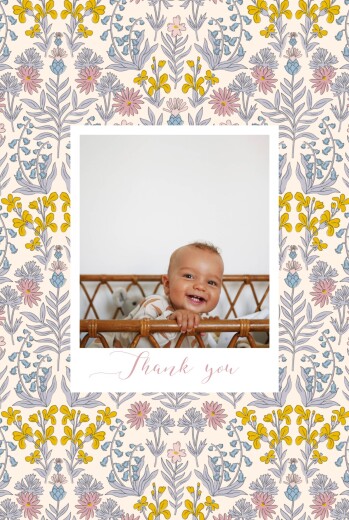 Baby Thank You Cards Prosper pink - Front