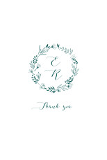 Wedding Thank You Cards Fields Of Gold Green