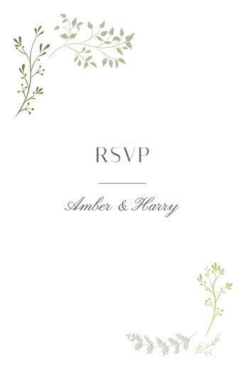 RSVP Cards Summer Breeze Bamboo - Front