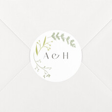 Wedding Envelope Stickers Summer Breeze Green