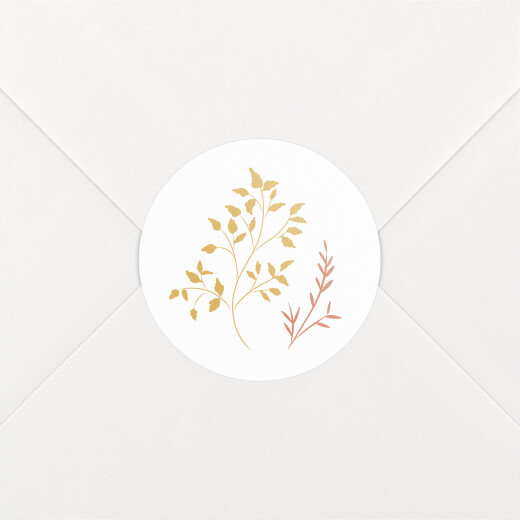 Wedding Envelope Stickers Summer Breeze Yellow - View 1