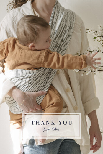 Baby Thank You Cards From Us To You (4 Pages) White - Page 1