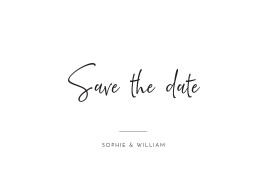 Save The Dates Ever Thine, Ever Mine White