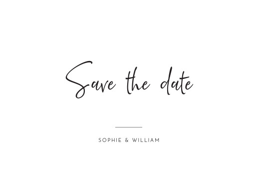 Save The Dates Ever Thine, Ever Mine White - Front