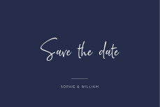 Save The Dates Ever Thine, Ever Mine Blue