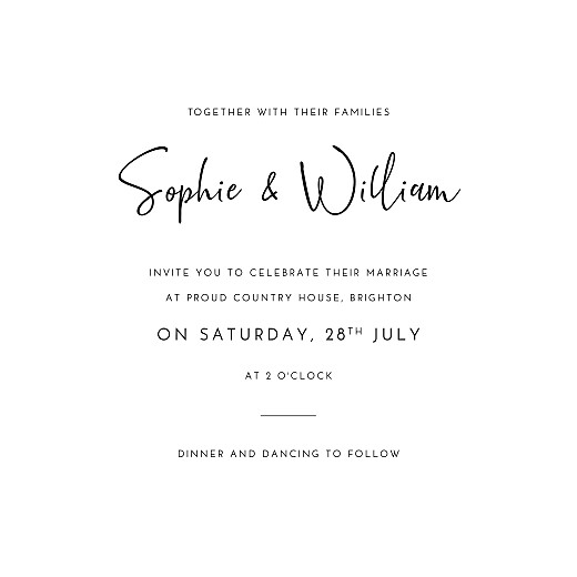 Wedding Invitations Ever Thine, Ever Mine White - Page 3