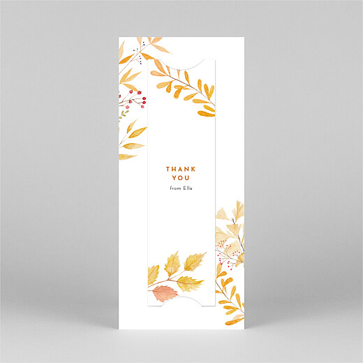 Baby Thank You Cards Four Seasons (Bookmark) Autumn - View 3