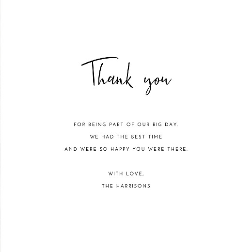 Wedding Thank You Cards Ever Thine, Ever Mine (4 Pages) Black - Page 3