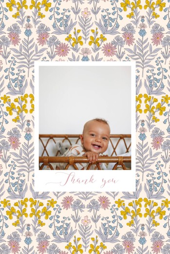 Baby Thank You Cards Prosper (4 Pages) Pink - Page 1