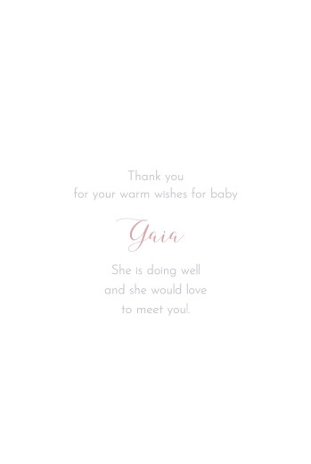 Baby Thank You Cards Prosper (4 Pages) Pink - Page 3