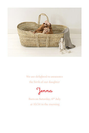 Baby Announcements Little Blossoms Red - Page 3