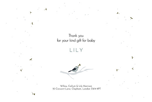 Baby Thank You Cards Winter Family 1 - Page 3