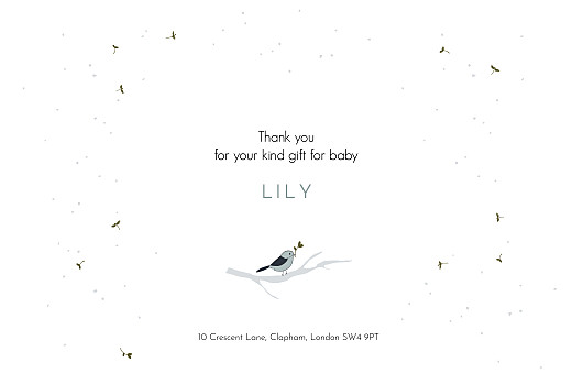 Baby Thank You Cards Winter family (2 Children) 1 - Page 3