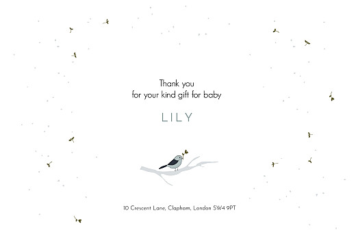 Baby Thank You Cards Winter Family (3 Children) 1 - Page 3