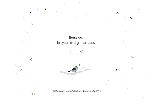 Baby Thank You Cards Winter family (5 Children) 1 - Page 3