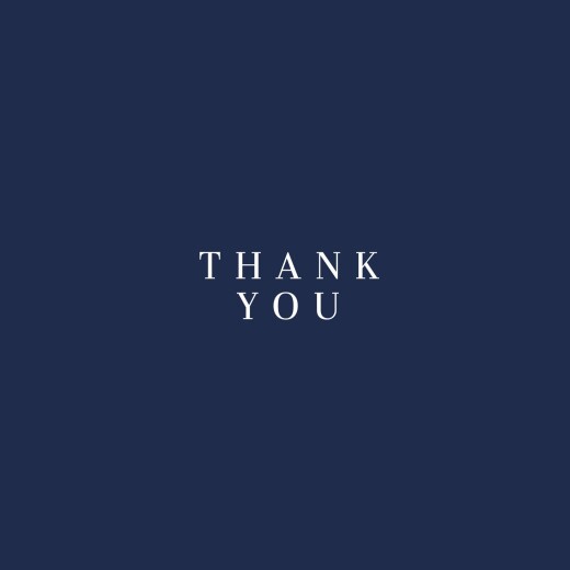 Baby Thank You Cards Elegant Foliage 4 Pages (Foil) Blue - Page 1