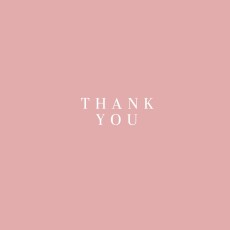 Baby Thank You Cards Elegant Foliage 4 Pages (Foil) Pink