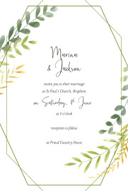 Wedding Invitations Enchanted Green