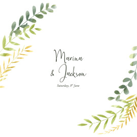 Wedding Invitations Enchanted (4 Pages) Green