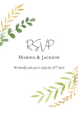 RSVP Cards Enchanted Green