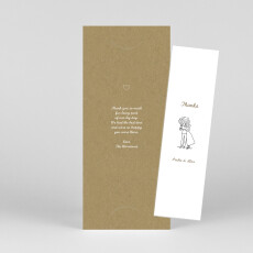 Wedding Thank You Cards Your day, your way (Bookmark) Kraft