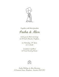 Wedding Invitations Your day, your way (timeline) green