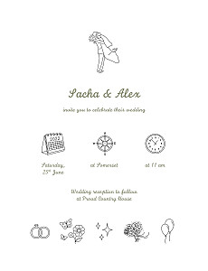Wedding Invitations Your day, your way white