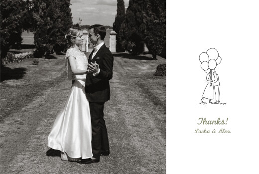 Wedding Thank You Cards Your day, your way White - Page 1