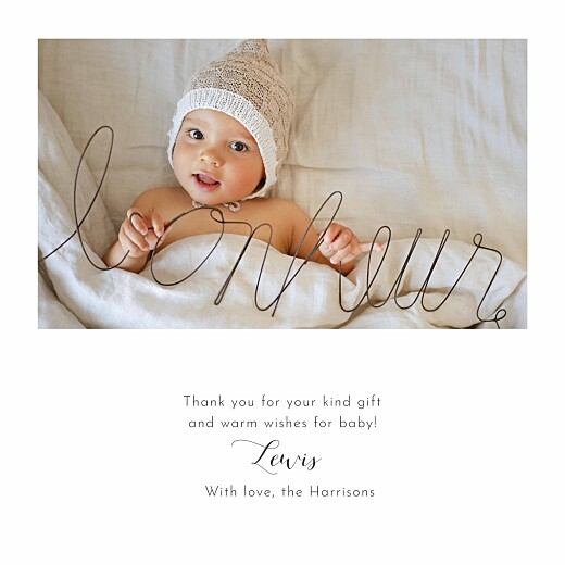 Baby Thank You Cards Lovely Laurel White - Page 3