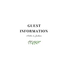 Guest Information Cards Cascading Canopy (Square) Green