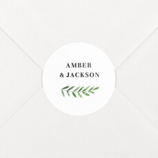 Wedding Envelope Stickers Cascading Canopy Green