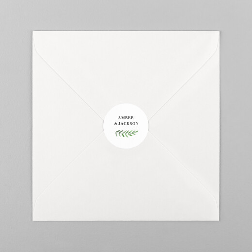 Wedding Envelope Stickers Cascading Canopy Green - View 2