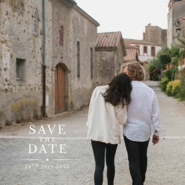 Save The Dates Nice Detail White