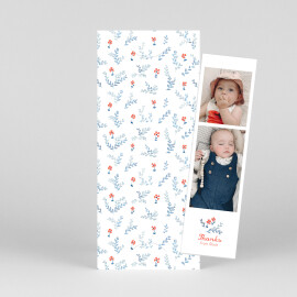 Baby Thank You Cards Little Rambler (Bookmark) Blue