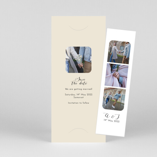 Save The Dates Tender Moments (Bookmark) Beige - View 1