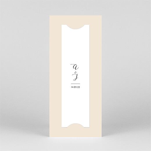 Wedding Thank You Cards Tender Moments (Bookmark) Beige - View 3