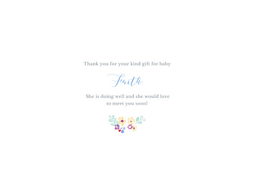 Baby Thank You Cards Primrose Hill (4 pages) White - Page 3