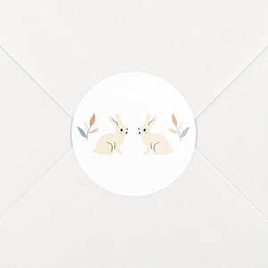 Baby Stickers Bouncing bunny green