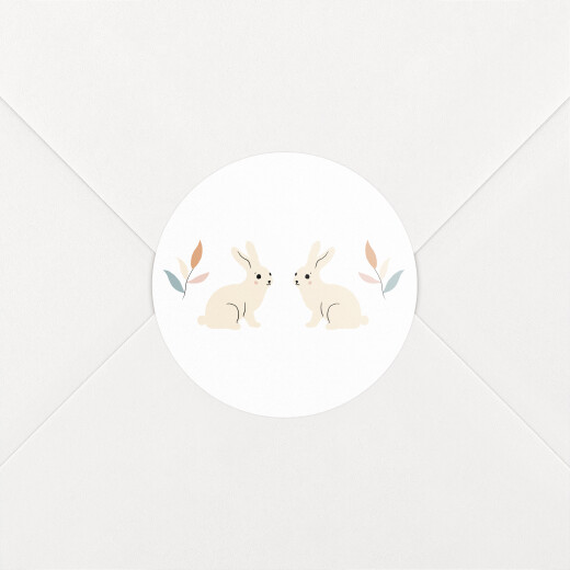 Baby Stickers Bouncing Bunny Green - View 1