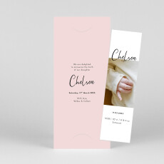 Baby Announcements Candor (Bookmark) Pink