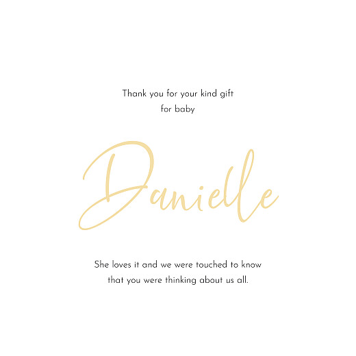 Baby Thank You Cards Bonbons (4 pages) Yellow - Page 3