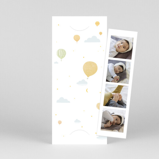 Baby Thank You Cards Little highflyer (Bookmark) Yellow - View 1