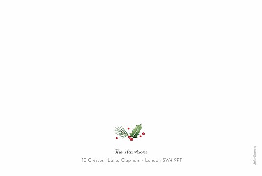 Christmas Cards Winter Holly (4 pages) White - Page 4