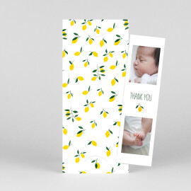 Baby Thank You Cards The Golden Orchard (Bookmark) Yellow