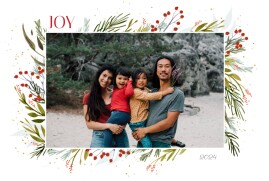 Christmas Cards Merrily on high (4 pages) White